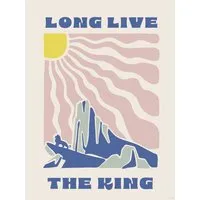 Komar Wandbild Disney The Lion King Pride Rock 30 cm x 40 cm Beige