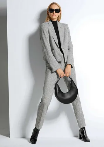 MADELEINE Kurzblazer Modischer Jersey-Blazer in Boxy-Form Unifarbenes Design mit klassischem Revers und Knopfverschluss