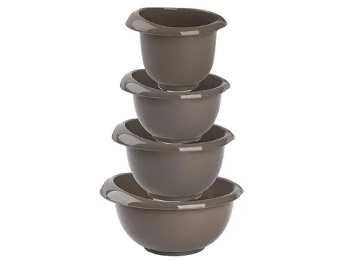 Engelland Rührschüssel Backschüssel-Set, Kunststoff, (Vorteils-Set, 4-tlg), spülmaschinengeeignet, mikrowellengeeignet, Ausgusslippe