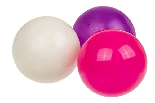 ReWu Glow Ball 3er Set Throw & Glow Balls, leuchtende Bälle die im Dunkeln leuchten für Kind und Hund, Antistress Ball