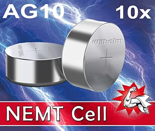 X Wilhelm AG10 LR54 - L130-189 - 389 - GP89A Qualitätsbatterien 1,5 V Alkaline 10