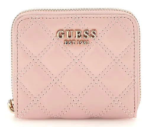 Guess Portemonnaie 'GIULLY' in Pink mit Steppnähten in pink von GUESS