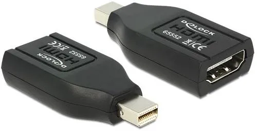 Delock 65552 DisplayPort / HDMI Adapter [1x Mini-DisplayPort Stecker - 1x HDMI-Buchse] Schwarz