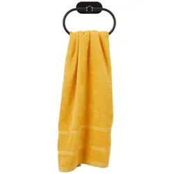 Handtuchhalter aus Metall in Schwarz in schwarz von WENKO