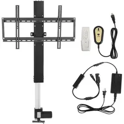 SucceBuy Motorisierter TV-Lift von – 71cm Hub Verstellbare Halterung für 26-57 Zoll Fernseher Fernbedienung 60Kg Tragkraft - Schwarz