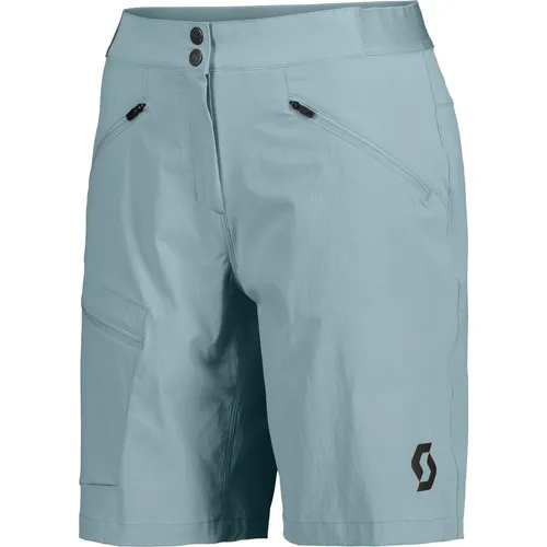 Scott Explorair Light Damen Outdoorshort - Hellblau - Größe M - Leichte Damen Outdoorshort für Fahrradtouren, atmungsaktiv und schnelltrocknend für maximalen Komfort bei jedem Wetter.