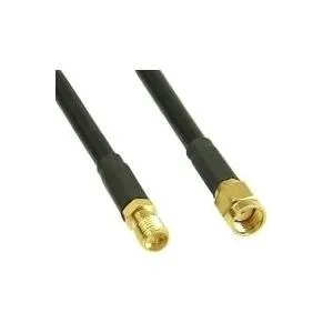 InLine WLAN Kabel, R-SMA-Stecker auf R-SMA-Kupplung, 10m (40860A)