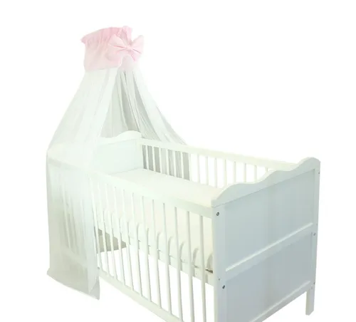 TupTam Betthimmel TupTam Babybett Himmel mit Schleife Transparent