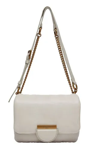 LIEBESKIND BERLIN Leder-Umhängetasche Weiß - Stilvoll und Praktisch - Umhängetaschen aus hochwertigem Leder mit verstellbarem Umhängeriemen und praktischem Fold-Over-Verschluss. Ideal für Damen, die Stil und Funktionalität schätzen.