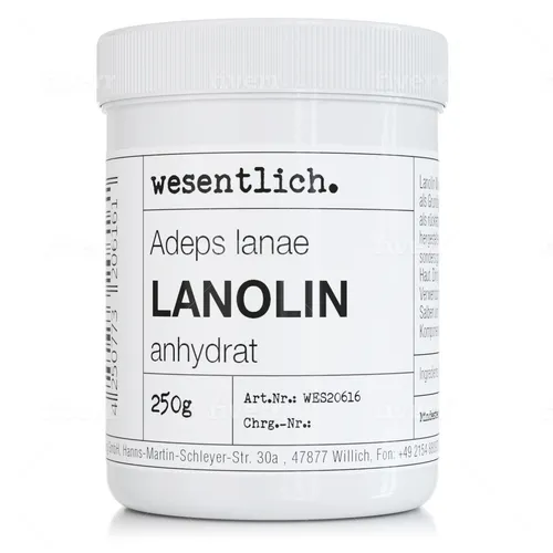 Lanolin Wollfett anhydrat 250g - wasserfrei und kaum Geruch - von wesentlich.