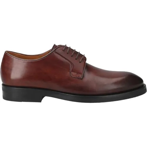 Magnanni Schnürschuhe 25443, Glattleder, Braun, Herren EU 40,5