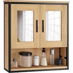 EUGAD Spiegelschrank mit 2 Spiegeln und 3 Ablagen