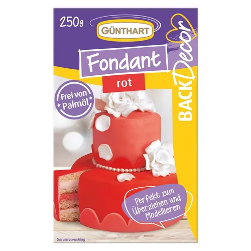 Günthart Fondant rot 250 g
