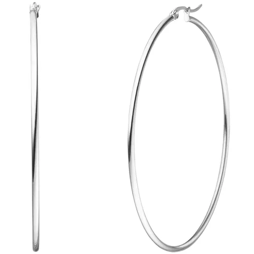 JOBO Creolen Edelstahl Ohrringe 70 mm