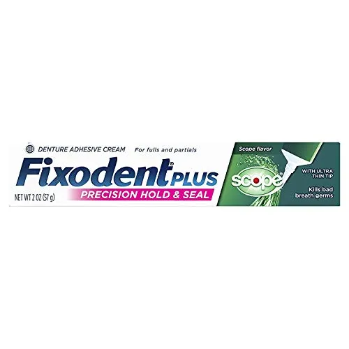 Fixodent plus Scope Flavor Food Seal Denture Adhesive Cream 2-oz., Scope