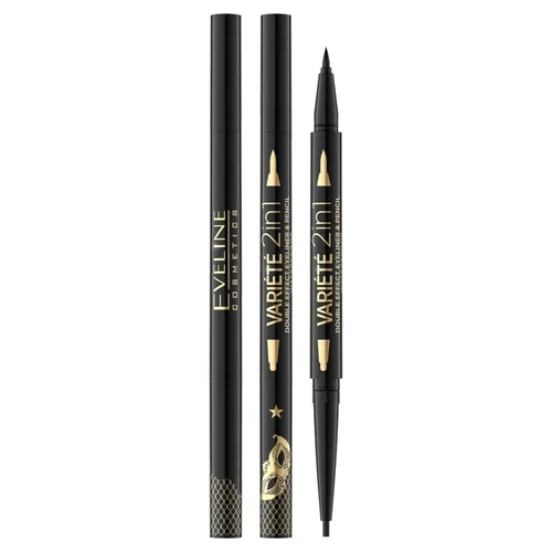 Produktbild Eveline Cosmetics Variete eyeliner i kredka do oczu 2w1 Ultra Blac 5901761965773
