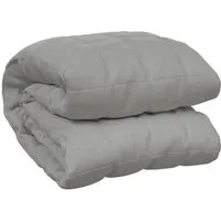 vidaXL Gewichtsdecke 15kg - Schwere Decke für besseren Schlaf - Bettdecken, ideale Einschlafhilfe mit gleichmäßiger Gewichtsverteilung für mehr Entspannung und Ruhe während der Nacht.
