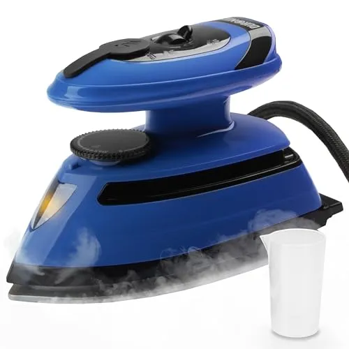 Duronic SI4 BB Mini Reisebügeleisen - Kompaktes Dampfbügeleisen mit 30ml Wassertank, ideal für Reisen. Mit Dual-Spannung (100-240V) und schneller Aufheizzeit für knitterfreie Kleidung überall.