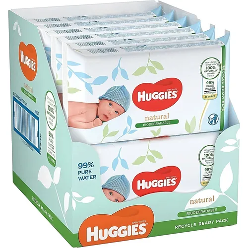Huggies Feuchttücher Baby Wipes Babytücher Natural Sensitive 12 x 48 Tücher