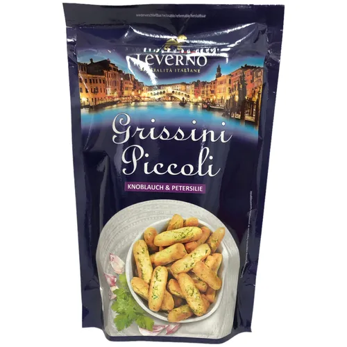 Leverno Grissini Piccoli Knoblauch & Petersilie 1er Pack 1x100g Packung