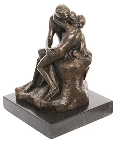 Aubaho Dekoobjekt Bronzeskulptur Antik-Stil - Massive Bronze-Skulptur im antiken Stil, handgefertigt und hochwertig verarbeitet. Ideal als dekoratives Highlight für Ihr Zuhause. Maße: 10 x 14 x 10 cm, Gewicht: 1,2 kg.