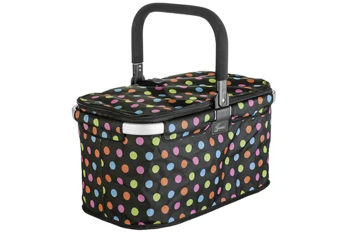 Genius Einkaufskorb 'Falko' - Bunter Begleiter - Aufbewahrung & Organisation, leichter Einkaufskorb mit 26 l Volumen und Tragkraft von 25 kg, ideal für umweltbewusste Einkäufe.