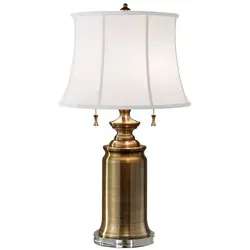 Stateroom 2-flammige Tischlampe in gold von Elstead Lighting