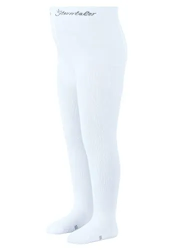 Sterntaler Baby - Mädchen Uni Strumpfhose, Weiß (Weiss 500), 68 EU