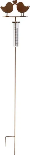 Badeko Gartenstecker Regenmesser mit Vogelpaar 130 cm