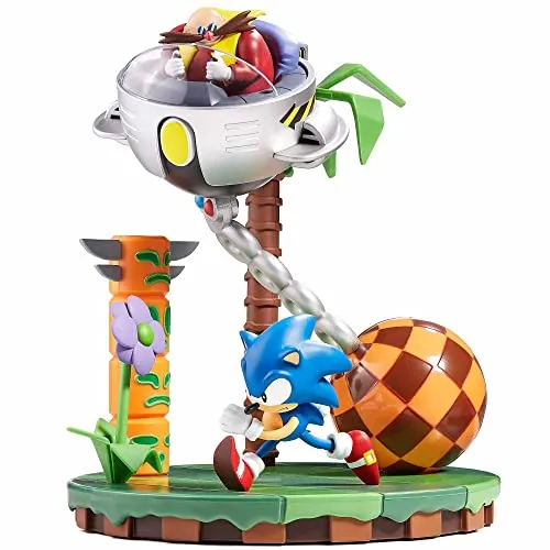 NUMSKULL Sonic The Hedgehog 30th Anniversary Statue - Games - Feiern Sie 30 Jahre Sonic mit dieser detailreichen Statue von Numskull, die eine actiongeladene Szene zwischen Sonic und Dr. Eggman zeigt. Ein Muss für jeden Fan!