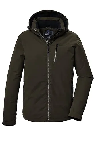 G.I.G.A. DX Herren Funktionsjacke mit abzippbarer Kapuze - Funktionsjacke für Herren, wasserdicht und atmungsaktiv mit warmem Fleece im Rückenbereich, ideal für Outdoor-Aktivitäten und Umweltschützer durch PFC-freie Materialien.