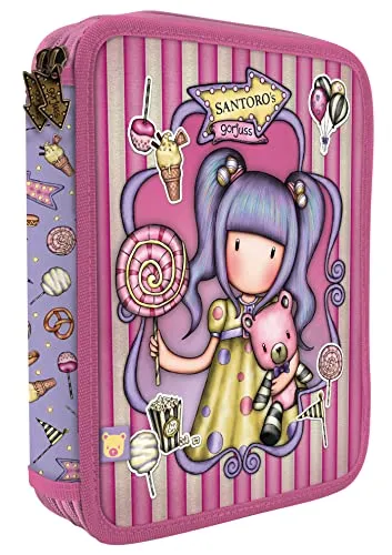 Santoro 688GJ22 Gorjuss Fairground Doppelstift, 46 Stück, 18,1 x 23,2 x 4 cm, Gestreift, Mehrfarbig