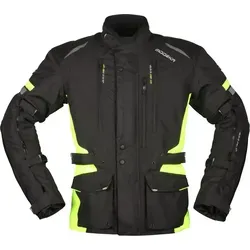 Modeka Striker II Motorrad Textiljacke, schwarz-gelb, Größe 6XL für Männer