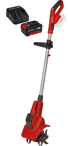 EINHELL Akku-Bodenhacke GE-CR 18/20 Li E + Starter-Set - Gartengeräte & Rasenpflege: Leistungsstarke Akku-Bodenhacke für müheloses Lockern und Belüften des Bodens, ideal für Gartenliebhaber.