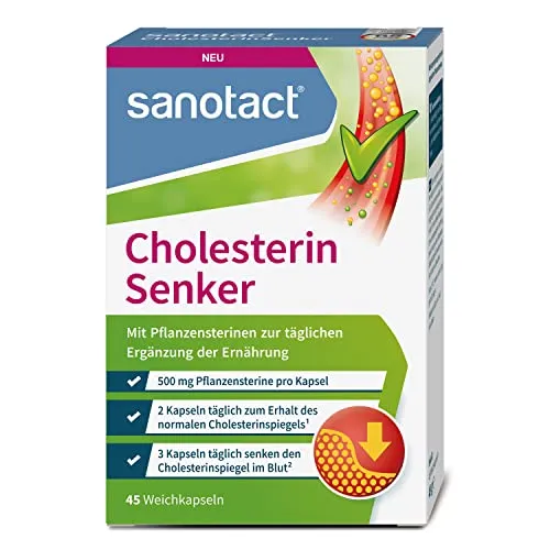 sanotact Cholesterin Senker (45 Weichkapseln)