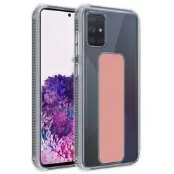 Cadorabo Schutzhülle für Samsung Galaxy A71 4G Hülle in Rosa Etui TPU Silikon Case Cover Standfunktion