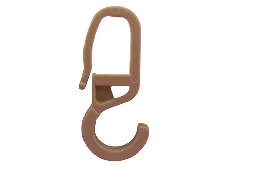 rewagi 200 Gardinenhaken - Öse 10mm natur Faltengleiter, Gardinengleiter