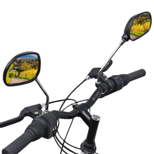 2x Fahrradspiegel eBike Rückspiegel Fahrrad Lenker Spiegel MTB City links rechts