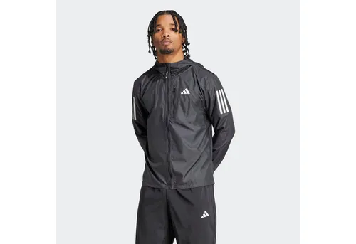 Herren Laufjacke OWN THE RUN JACKET XL - Windabweisende Laufjacke von adidas Performance, ideal für Läufer, schmal geschnitten und aus 100% recyceltem Polyester gefertigt.