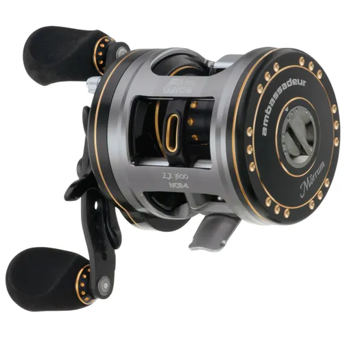 Abu Garcia Ambassadeur Mörrum ZX 3601 - Linkshand Baitcaster Rolle - Angelrollen für Süßwasserangeln, ideal für Hecht mit 11 Kugellagern und einem maximalen Widerstand von 6,8 kg.