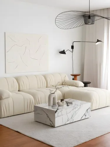 Beige Ecksofa L-Form – Modernes Polstersofa für Ihr Wohnzimmer - Stilvolles Ecksofa in Beige mit modernem Design, ideal für 4 Personen. Hochwertige Polsterung und robuste Materialien sorgen für Komfort und Langlebigkeit.