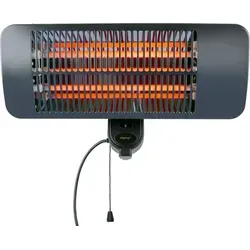 alpina Infrarotheizung Hängend Heizstrahler Terrasse 2000W - Heizgeräte für die Terrasse mit 3 Heizstufen, energieeffizient und sorgt für angenehme Wärme auch an kalten Abenden.