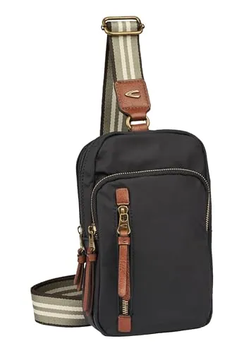 camel active Damen Umhängetasche Schwarz in schwarz von camel active