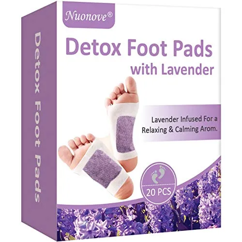 Detox Fußpflaster Vitalpflaster zur Entgiftung - Fußpolster & -pads mit Lavendel zur natürlichen Entgiftung, lindert Müdigkeit und verbessert den Schlaf. Ideal für ganzheitliches Wohlbefinden.