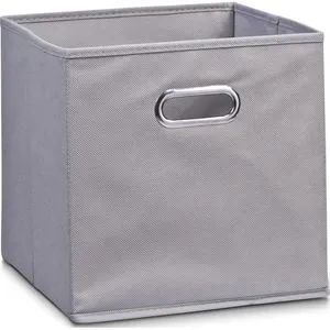Zeller Aufbewahrungskorb 14130, 21L, 28 x 28 x 28 cm, Stoff, grau