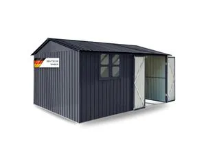 Albatros Profi Gerätehaus XXXL – wetterfestes Metall in Anthrazit