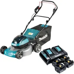 Makita DLM 466 PM4 Akku Rasenmäher 36 V mit 4 Akkus