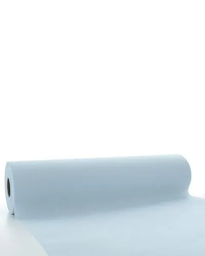Sovie Horeca Linclass Airlaid Tischläufer Perlgrau - 40cm x 24m - Einfarbiger Einmal-Tischläufer - Perforierung alle 120cm - Ideal für Dekorationen