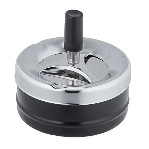 Aschenbecher Windaschenbecher Tischascher rund 110 g Drehaschenbecher