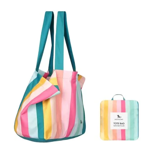 Dock & Bay Everyday Tote Bag - Wiederverwendbare Strand und Einkaufstasche - Coastal Candy